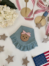Load image into Gallery viewer, "Little Miss Beary Patriotic" Bandana