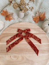 Load image into Gallery viewer, Burnt Orange Coquette Bows (set of 2)