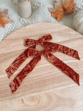 Load image into Gallery viewer, Burnt Orange Coquette Bows (set of 2)