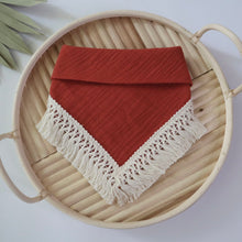 Load image into Gallery viewer, "Terracotta" Gauze Bandana (fringe not included)