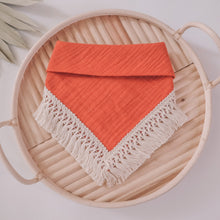 Load image into Gallery viewer, "Terracotta" Gauze Bandana (fringe not included)