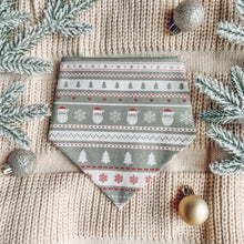 Load image into Gallery viewer, "Frosted Fair Isle" Bandana
