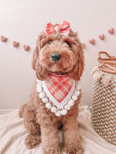 Load image into Gallery viewer, "Valentine Plaid" Bandana