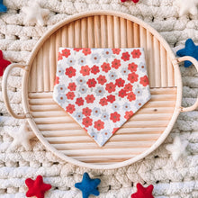 Load image into Gallery viewer, “Red, White, and Bloom” Bandana