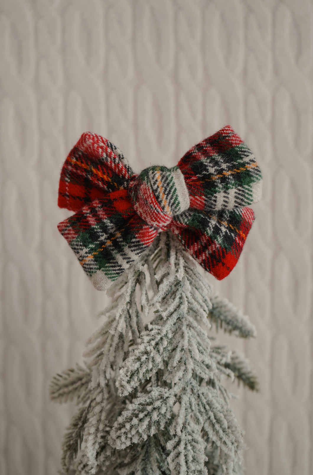Christmas Cozy Flannel Hair Bow