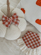 Load image into Gallery viewer, &quot;Pumpkin Patch Gingham&quot; Hair Bow
