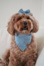 Load image into Gallery viewer, &quot;Periwinkle&quot; Embroidered Hair Bow
