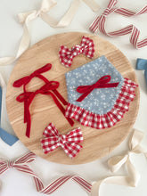 Load image into Gallery viewer, &quot;Red Gingham&quot; Hair Bow
