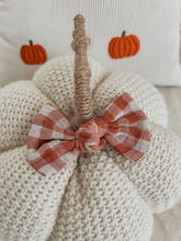 Load image into Gallery viewer, &quot;Pumpkin Patch Gingham&quot; Hair Bow
