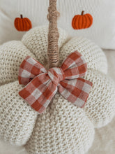 Load image into Gallery viewer, &quot;Pumpkin Patch Gingham&quot; Hair Bow
