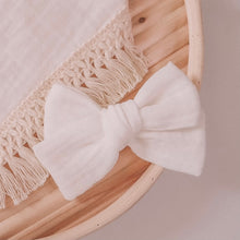 Load image into Gallery viewer, &quot;White&quot; Gauze Bow
