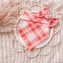 Load image into Gallery viewer, &quot;Valentine Plaid&quot; Bandana
