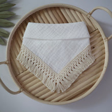 Load image into Gallery viewer, &quot;White&quot; Gauze Bandana (fringe not included)
