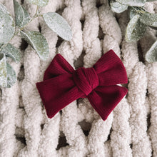 Load image into Gallery viewer, &quot;Holiday&quot; Corduroy Bow
