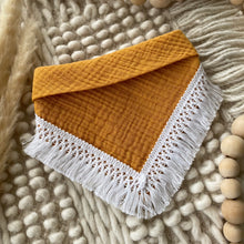 Load image into Gallery viewer, &quot;Honey&quot; Gauze Bandana (Fringe Not Included)
