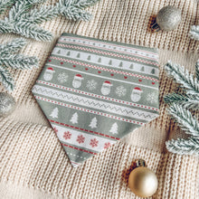 Load image into Gallery viewer, &quot;Frosted Fair Isle&quot; Bandana
